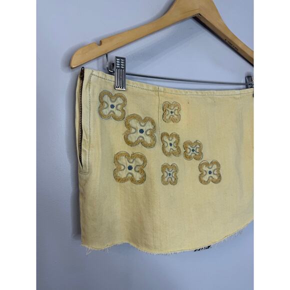 I.AM.GIA Fauna Mini Skort Tan Demin Women's XS New - Picture 8 of 16